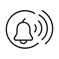 ringtone icon, ringtone line art - simple line art of ringtone, perfect for ringtone logos and icons