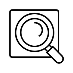 search icon, search line art - simple line art of search, perfect for search logos and icons