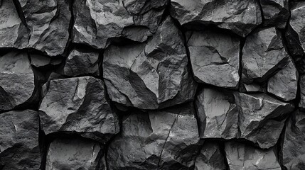 Sturdy wall made of rocks showcasing an organic and earthy aesthetic perfect for natural landscapes