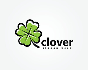 creative nature logo leaf lover love 4 shaded lines logo design inspiration