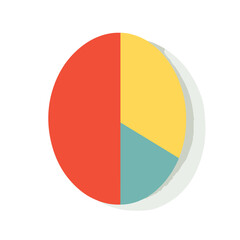 Fototapeta premium Simple flat 2D icon colorful oval isolated on transparent background, vector, flat design, animation design, animation design, simple flat 2D icon, clipart