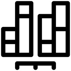 Infographic. Editable stroke vector icon.