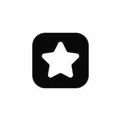 Favorite star rating icon vector sign
