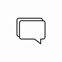 Message chat bubble icon vector sign