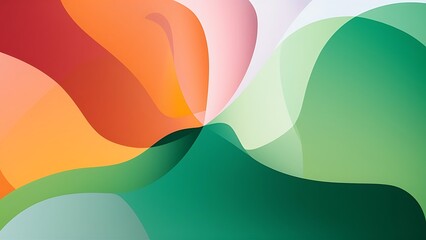 Abstract multicolored background with green gradient