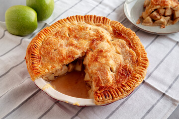 Homemade Apple Pie Ready to Eat