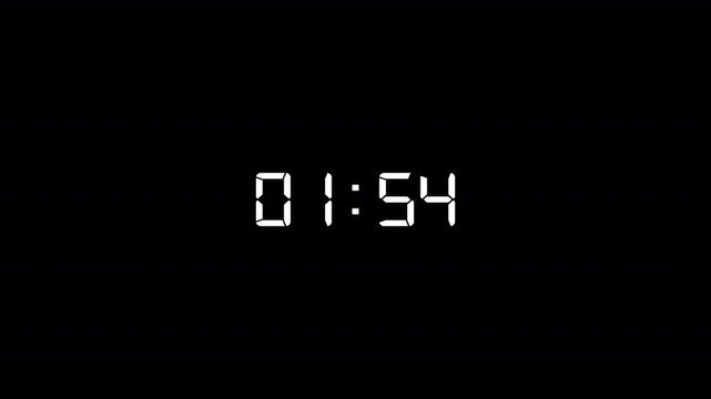 2 minutes countdown, two minute timer countdown animation, animation on two minutes  countdown on a transparent background.	