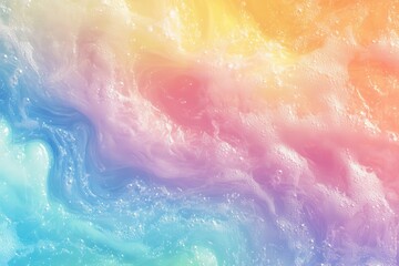 Obraz premium Pastel rainbow swirls, textured background, design element