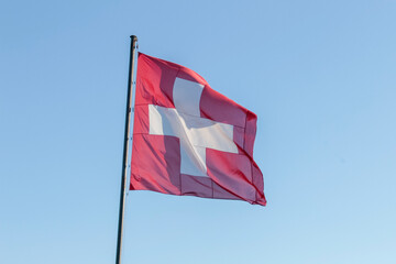 Swiss Flag in Magglingen