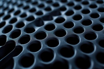 Perforated Metal Texture Close-up