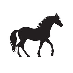 Obraz premium horse silhouette vector