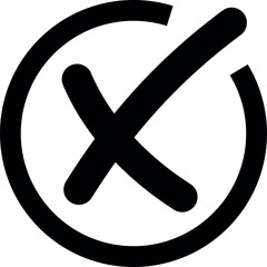 Obraz premium Check mark icon button set. Transparent background. Check box icon with right and wrong buttons and yes or no checkmark icons in green tick box and red cross. Vector illustration