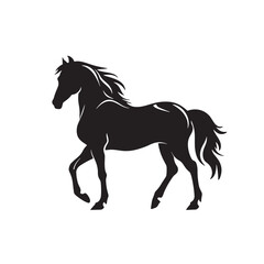 Obraz premium silhouette of a horse