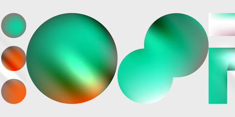 Circles and triangles modern art. Vector Illustration For Wallpaper, Banner, Background, Card, Book Illustration, landing page