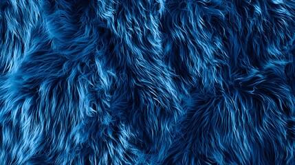 Detailed close-up of a soft blue fur texture showcasing the unique characteristics and luxurious feel of the material