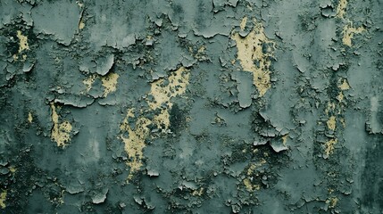 An old wall with peeling paint revealing layers of history and character in a rustic and weathered environment