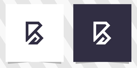 letter b logo design vector