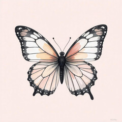 Obraz premium butterfly on a white background