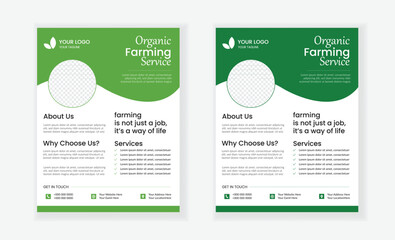 Lawn and gardening service flyer design template. Tree and gardening service poster leaflet design. lawnmower flyer template.