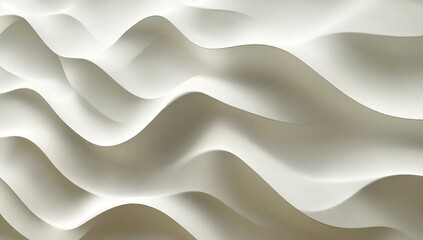 Obraz premium Abstract wavy white surface, seamless texture, interior design background