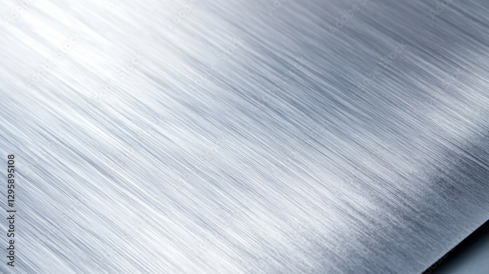 Aufkleber a shiny, brushed metal surface captures the interplay of light and shadow, creating a smooth yet dyn