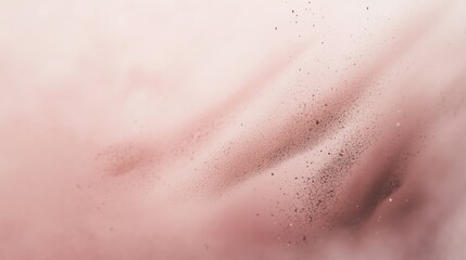 Background with powder and sand in peach, pink and pink-gold colors