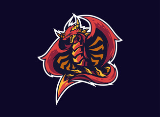 Illustration of an Dragon Esport Logo