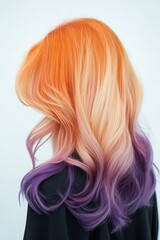 Fototapeta premium Portrait of flowing, silky blonde hair in soft lighting