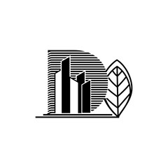 Vector art isolated on a continuous one-line drawing of ecology sustainable nature planet