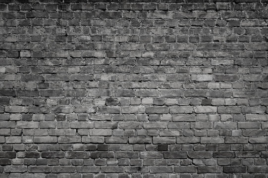 Fototapeta old grey brick wall close up