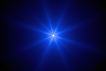 Dark blue background bright blue light glowing radiating center