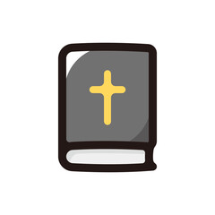 Bible illustration icon.Simple vector outline, clipart for graphic design.