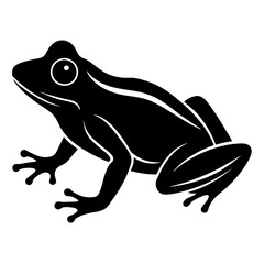 Frog Icon Vector Scalable Silhouette for Branding & Graphics.