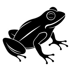 Frog Icon Vector Scalable Silhouette for Branding & Graphics.