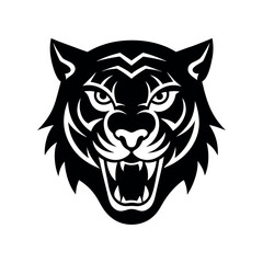 head of a tiger vector illustration