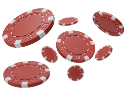 Isolated Red Chip Casino