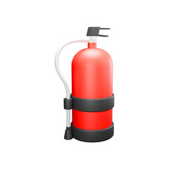 Obraz premium 3D rendered illustration of fire extinguisher 