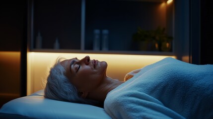 A rare illness patient receiving a gentle massage in a therapeutic spa. Featuring relaxation and healing