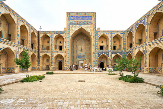 Ulugbek Madrasah courtyard in Bukhara