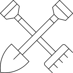Farming Tools single vector icon illustration