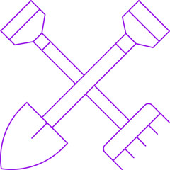 Farming Tools single vector icon illustration