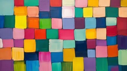 Creative Geometric Design with Multicolor Blocks for Backgrounds