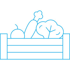 Vegetables single vector icon illustration