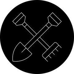 Farming Tools single vector icon illustration