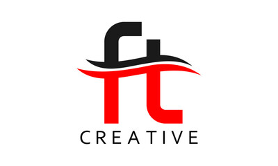 f t logo, f t letter, brand, font, initial, letter, alphabet, illustration,