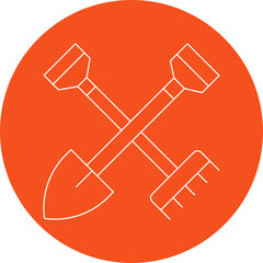 Farming Tools single vector icon illustration