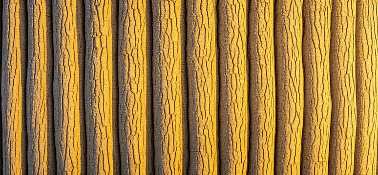 Close-up of textured yellow and black parallel lines.
