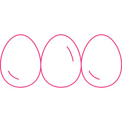 Eggs single vector icon illustration