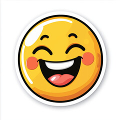 Fototapeta premium Smiley face emoticon vector illustration