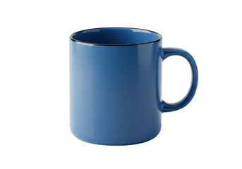 Isolated Blue Ceramic Mug - Kitchenware